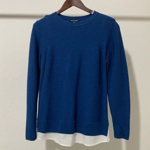 Hilary Radley Blue Crewneck Sweater